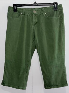 Spacegirlz Green Capri Pants Tagged 15 Stretch Y2K Casual